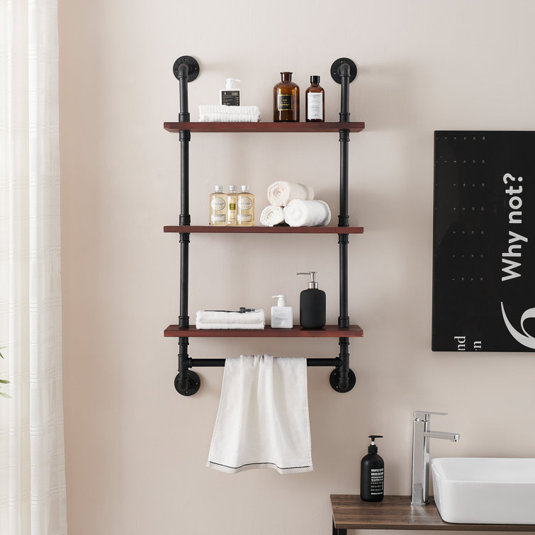 Industrial Style Bathroom Shelves Rispa